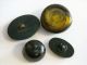 4 Antique Celluloid Buttons 1 Large Extruded Buttons photo 1
