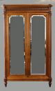 Renaissance Revival Carved Walnut Mirrored Armoire 1800-1899 photo 4