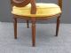 Vintage French Provincialcane Accent Arm Chair Mid Century Yellow Velvet Post-1950 photo 10
