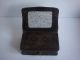 Antique 19th Century Wood Hand Made Engraved Toilet / Jewellery Box With Mirror Primitives photo 2