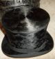 Antique 1800s Mens Beaver Top Hat In Orig Metal Box Tin Lothrops Farnham N.  H.  & Victorian photo 1