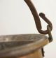 Antique Old Hammered Hanging Copper Pot Cauldron Kettle Wrought Iron Handle Hearth Ware photo 11