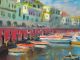 Sorolla Interest Oil Painting Of Ponza Italy Listed American Impressionist 9 