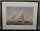 19thc Antique Frederic Cozzens Lithograph American Yachts Newport Ri Seascape Other photo 1