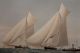 19thc Antique Frederic Cozzens Lithograph American Yachts Newport Ri Seascape Other photo 3