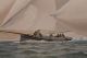 19thc Antique Frederic Cozzens Lithograph American Yachts Newport Ri Seascape Other photo 4