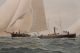 19thc Antique Frederic Cozzens Lithograph American Yachts Newport Ri Seascape Other photo 5