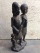 Vintage Antique Rare Rosewood Man And Woman Figure Figurine African Tribal Art Sculptures & Statues photo 1