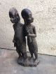 Vintage Antique Rare Rosewood Man And Woman Figure Figurine African Tribal Art Sculptures & Statues photo 3