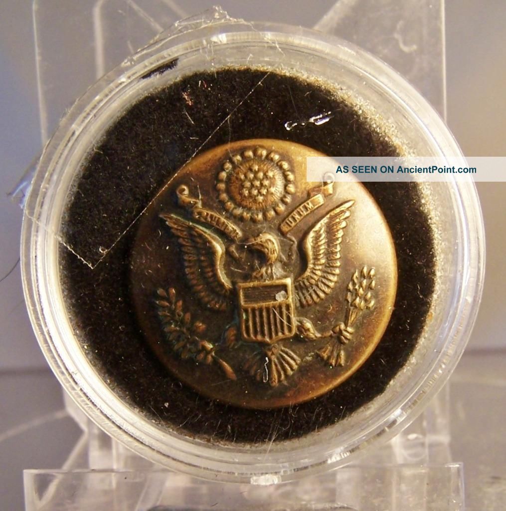 Ww1 Us Army 22mm Great Seal Military Uniform Button Horstmann Philadelphia Buttons photo