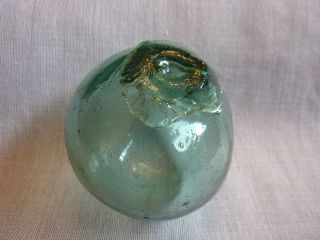 Scarce Wwii Hand - Blown Glass Fishing Float U.  S.  Soldier Recovered Artifact Nr photo