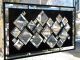 Black Diamonds Large Stained Glass Window Panel 12.  5 X 22.  5 1940-Now photo 10