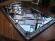 Black Diamonds Large Stained Glass Window Panel 12.  5 X 22.  5 1940-Now photo 11