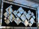 Black Diamonds Large Stained Glass Window Panel 12.  5 X 22.  5 1940-Now photo 8