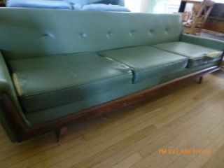 Authentic Adrian Pearsall Mid Century Sofa Danish Modern W/ Id Plate photo