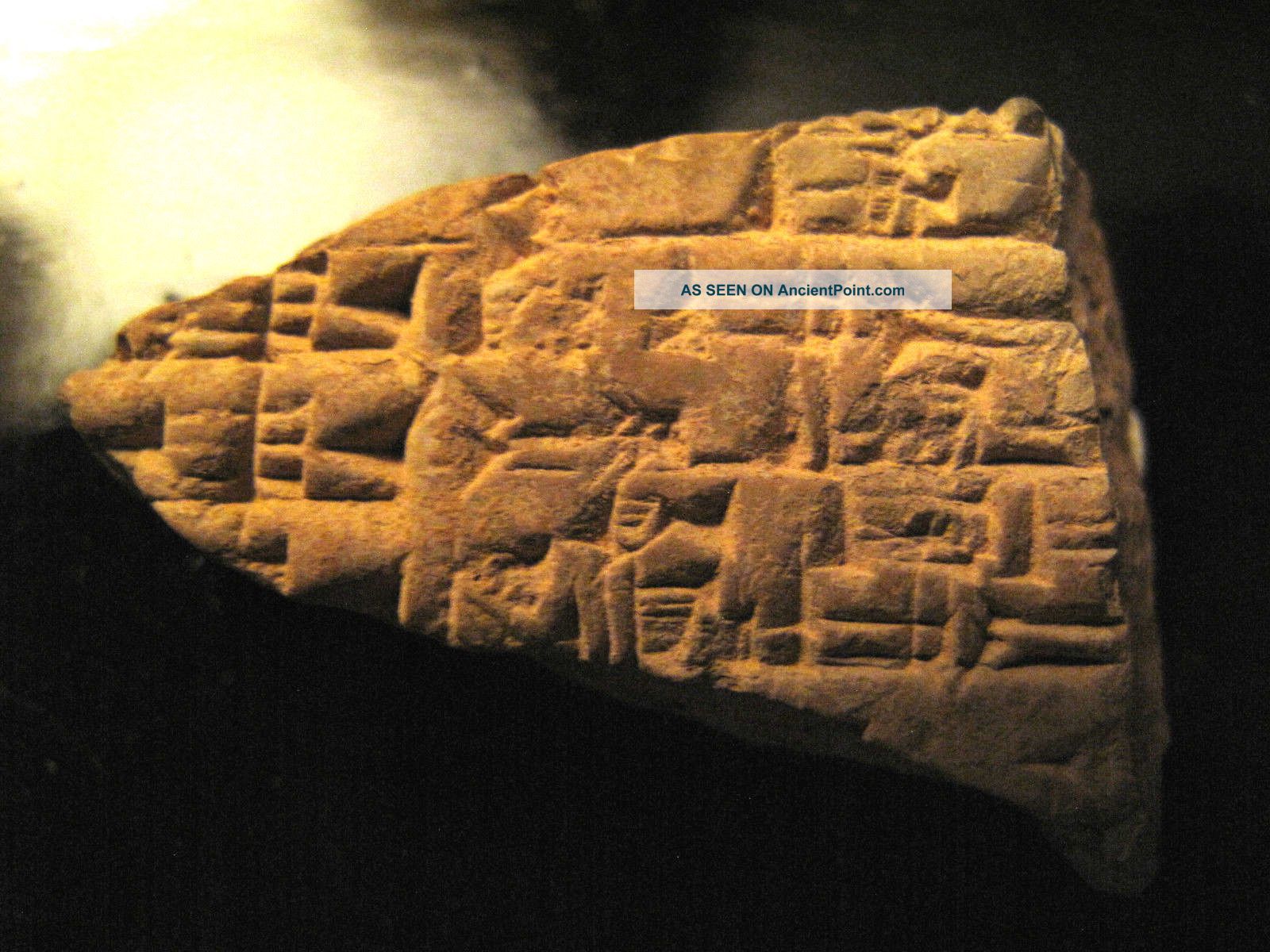 C3000 Bc Ancient Manuscript Clay Tablet Sumerian Cuneiform Paleography Writing Near Eastern photo
