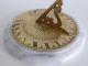 Authentic Models Brass Marble Base Sundial R.  Glynne Fecit 18th Century Compass Compasses photo 5