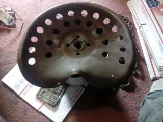 Old Metal Seat Off Furrow Ploughs 2 Bottom Ride Along photo