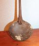 12 Inch Handle Brown Wooden Spoon Decorative Folk Art Primitives photo 2