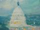 Oil Painting Of Washington Dc Well Listed American Impressionist 9x12 Other photo 3