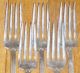 5 Antique Reed & Barton Silverplated Tiger Lily / Festivity Dinner Forks Flatware & Silverware photo 2