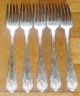 5 Antique Reed & Barton Silverplated Tiger Lily / Festivity Dinner Forks Flatware & Silverware photo 3
