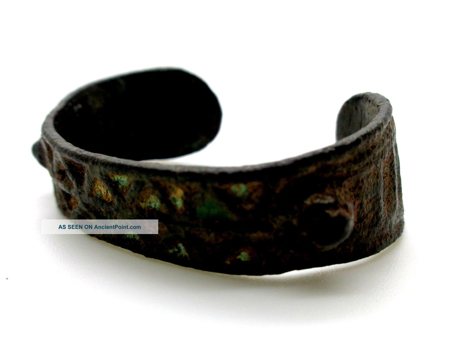 Very Rare Viking Bronze Enamel Childs Bracelet 8th To 10th Century Ad British photo