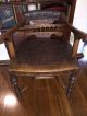Antique Hand Tooled Leather Chair 1800-1899 photo 2