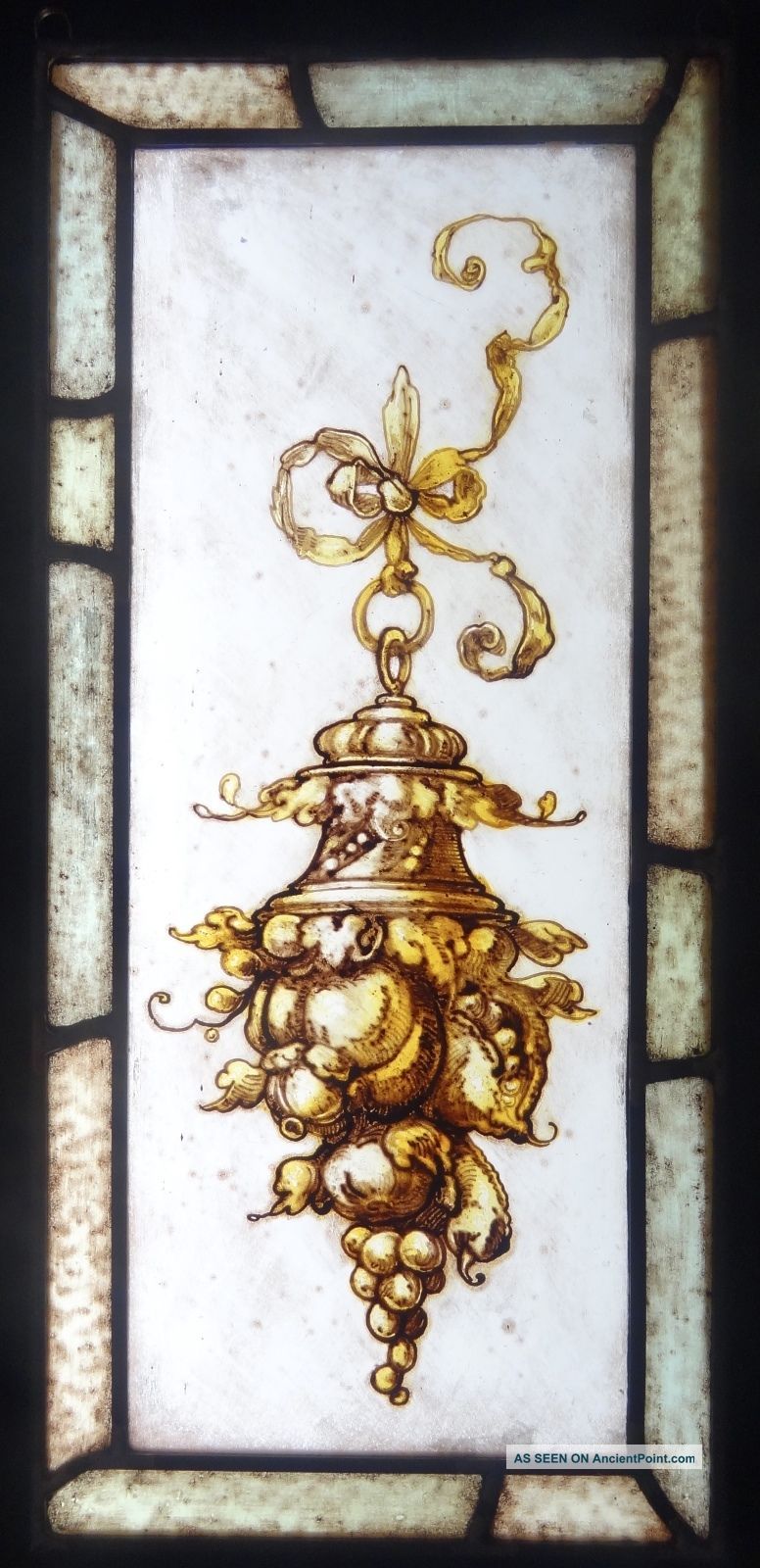Hanging Fruit Stained Glass 1900-1940 photo