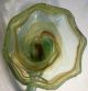 Mid Century Modern Vintage Handblown Green Multicolored Glass Swan Bowl Mid-Century Modernism photo 6