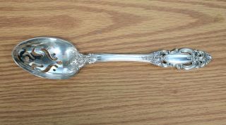 Estate Sterling Silver Towle Manufacturing 1973 Grand Duchess Slotted Spoon photo