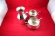 Elegant Vintage Set Of 3 Silverplate Kitchenware Sugar Creamer & Carafe Creamers & Sugar Bowls photo 2