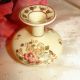 Zsolnay Vntg Miniature Hand Painted Porcelain Floral Vase Trimmed With 24k Gold Vases photo 1
