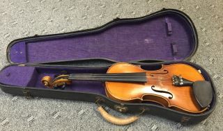 Antonius Stradivarius Cremonensis Violin Faciebat Anno 17/15,  Case Vtg As - Is photo