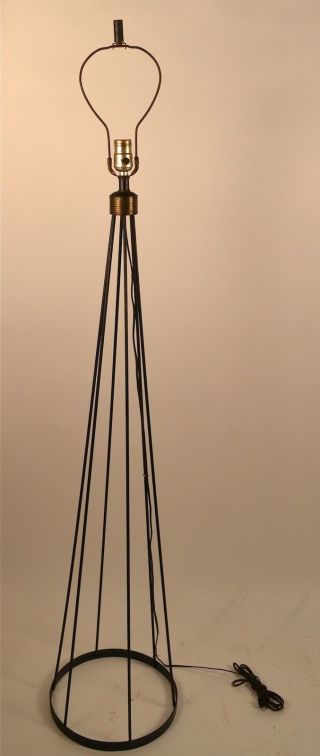 Wrought Iron Mid Century Modern Floor Lamp photo