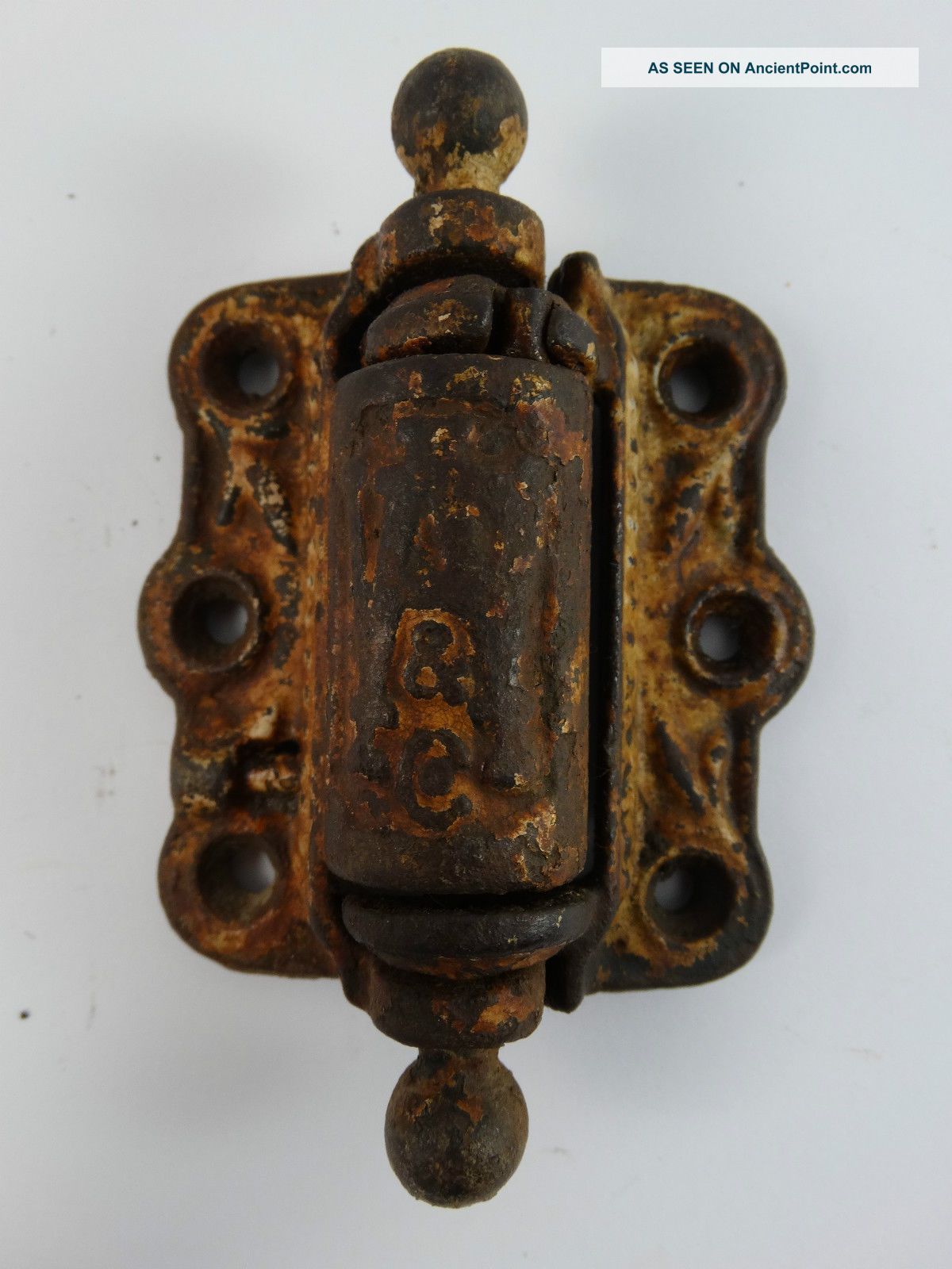 A&c Antique Screen Door Hinges Spring Loaded Cast Iron Other photo