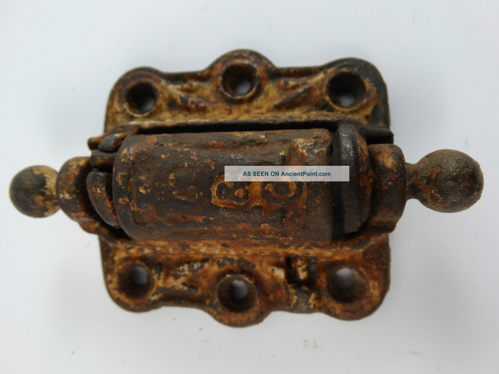 A&c Antique Screen Door Hinges Spring Loaded Cast Iron