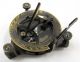 Brass Antique Folding Sun Dial Compass.  Nautical Brass Compasses photo 1