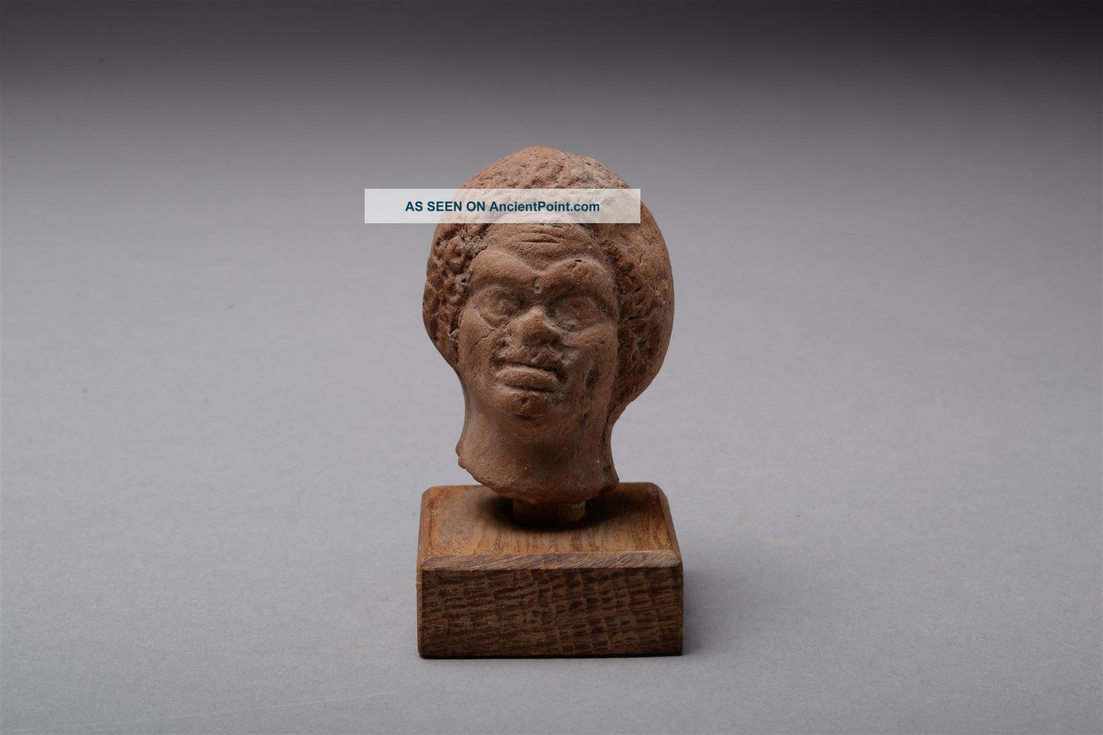 Ancient Alexandrian Greek - Egyptian Terracotta Head Of An African - 150 Bc Greek photo