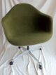 (2) Herman Miller Eames Upholstered Moss Green Fabric Armchair Mid-Century Modernism photo 1