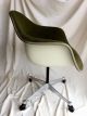 (2) Herman Miller Eames Upholstered Moss Green Fabric Armchair Mid-Century Modernism photo 3
