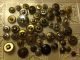 Of 50 Mirror Back Twinkle Birdcage Metal Antique Vintage Buttons Buttons photo 8