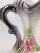 Antique Pitcher - Unique Ceramic - Elegant Floral Design Bud Vase - Vintage Rare Pitchers photo 6