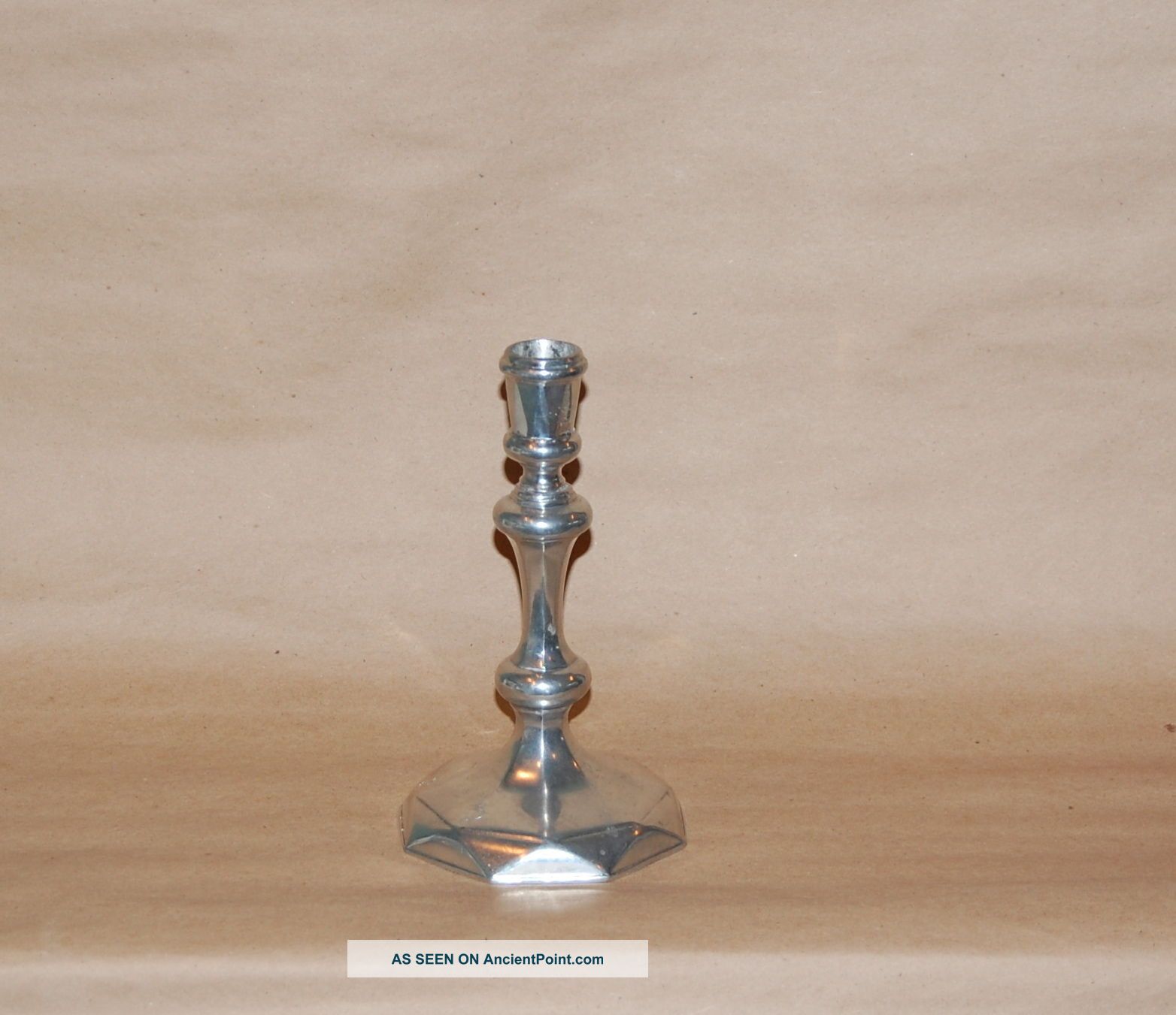 Williamsburg Stieff Pewter Cw 30 Queen Anne Candlestick Metalware photo