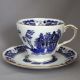 Vintage England Duchess Blue White Willow Trio Tea Cup Saucer Plate Dessert Set Cups & Saucers photo 2