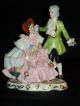 Antique German Porcelain Karl Klette Dresden Lace Courting Couple Figurine Figurines photo 1