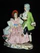 Antique German Porcelain Karl Klette Dresden Lace Courting Couple Figurine Figurines photo 2