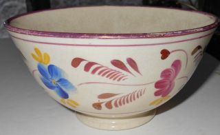 Chinese (????),  Hand Painted Floral Lustre Bowl,  Circa Mid 18th Century photo