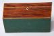 Fine Antique English Mahogany String Inlaid Sarcophagus Form Tea Caddy Box Case Boxes photo 10