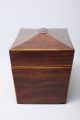 Fine Antique English Mahogany String Inlaid Sarcophagus Form Tea Caddy Box Case Boxes photo 2